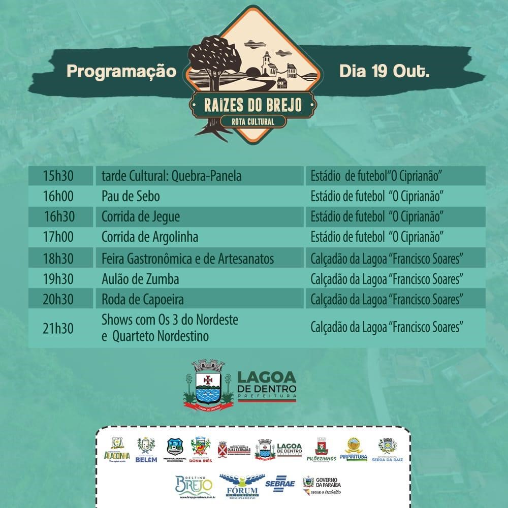 Rota Cultural Raízes do Brejo chega a Lagoa de Dentro neste final de semana