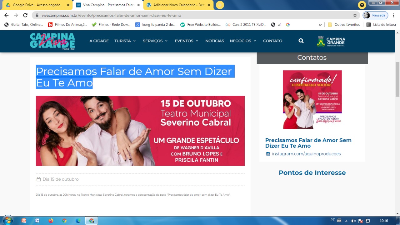 Precisamos Falar de Amor Sem Dizer Eu Te Amo